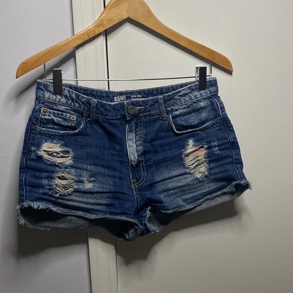 Mossimo Supply Co. High rise Jean Shorts Size: 9 JUNIOR